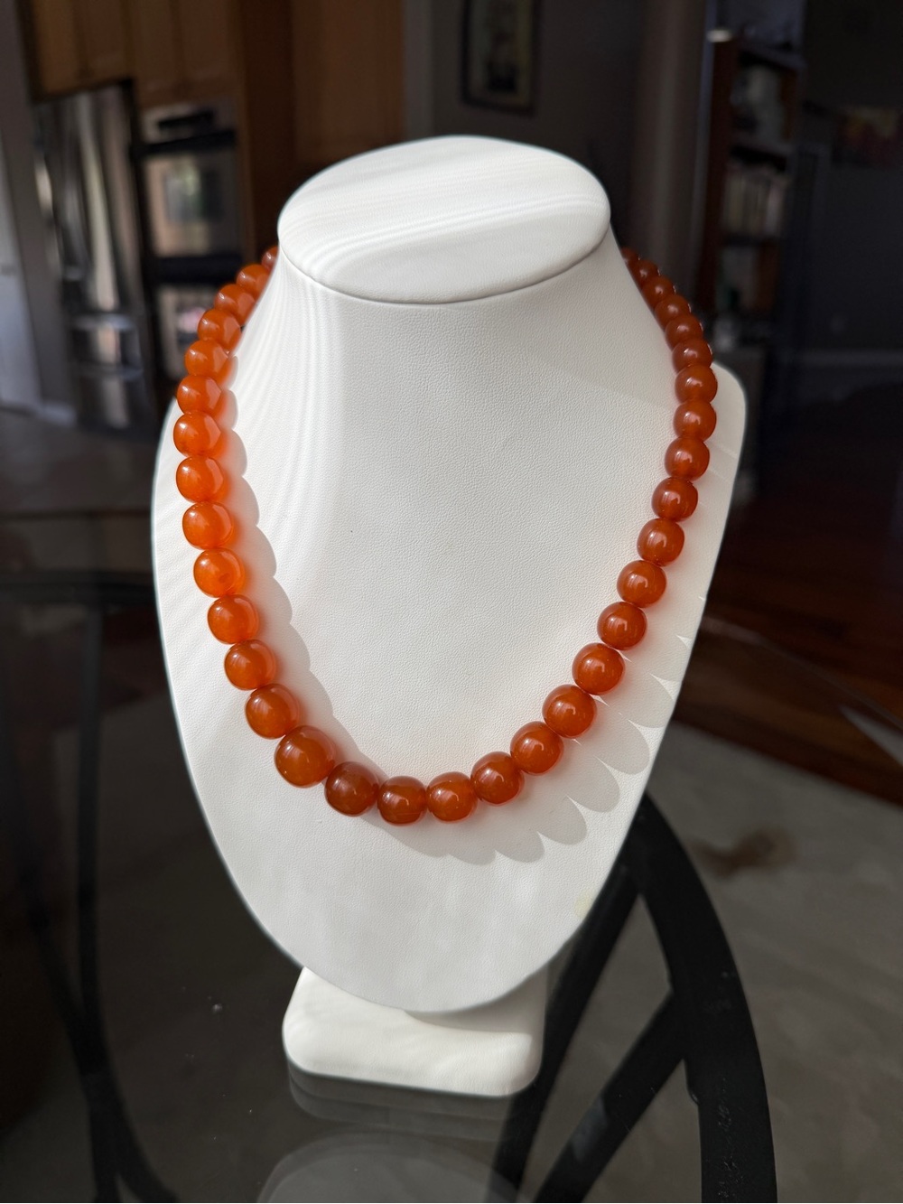 Vintage Soviet USSR Amber Necklace